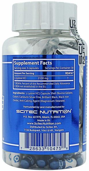 Lysine Scitec Nutrition 90 caps 167086 Proteininlviv