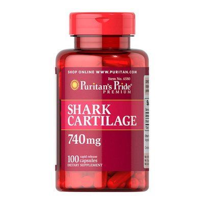 Puritan's Pride Shark Cartilage 740 mg 100 Caps 163131 Proteininlviv