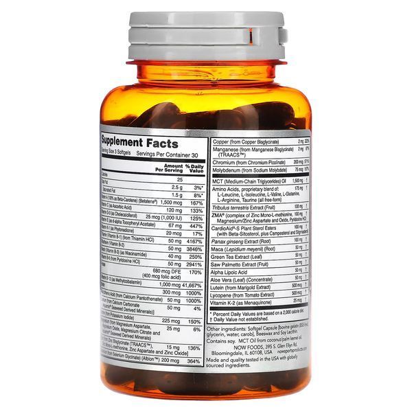 Вітамінно-мінеральний комплекс NOW Foods men's Active Sports Multi 90 Softgels 148102 Proteininlviv