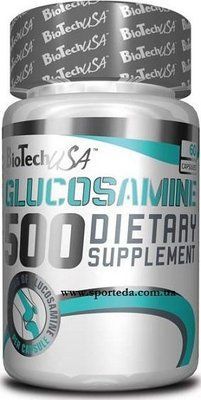 Biotech Glucosamine 500 60 caps (для зміцнення суглобів і зв'язок) 111083 Proteininlviv