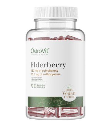 OstroVit Elderberry 330 mg vegan 90 caps 155041 Proteininlviv