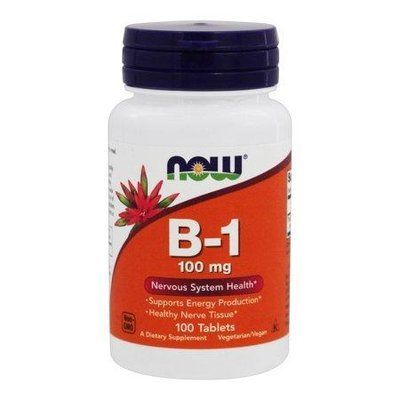 B-1 100 мг NOW Foods 100 Tabs 148007 Proteininlviv