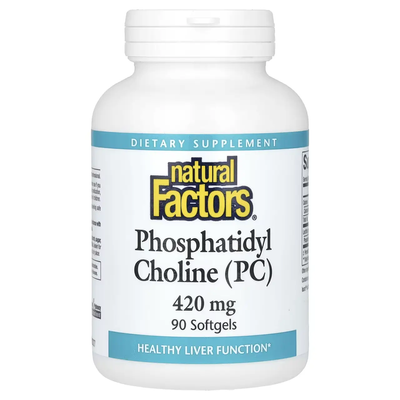 Natural Factors Phosphatidyl Choline 420 mg 90 Softgels 176026 Proteininlviv