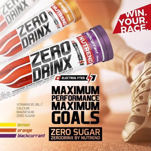 Гіпотонічний напій Nutrend Zerodrinx Tabs 18 tabs 149021 Proteininlviv
