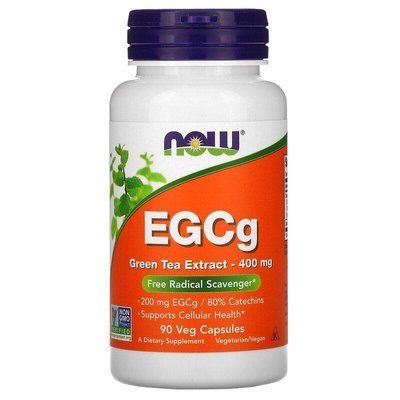 NOW Foods EGCg Green Tea Extract 400 mg 90 VCaps 148234 Proteininlviv