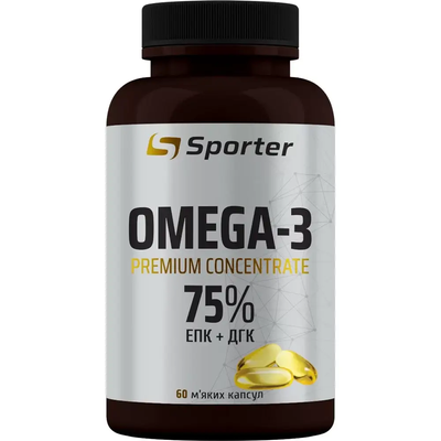 Sporter Omega 3 Premium Concentrate 75% 60 Caps 192059 Proteininlviv