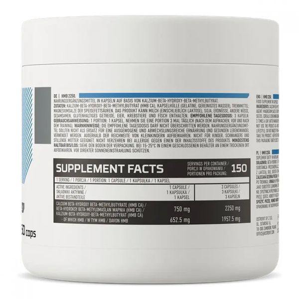 Пищевая добавка OstroVit HMB 2250 150 caps 155274 Proteininlviv