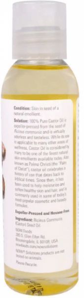 NOW Foods Castor Oil 118 ml 148330T Proteininlviv