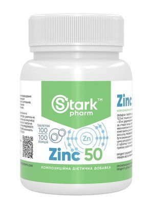 Stark Zinc 50 мг 100 табл Stark Pharm 172111 Proteininlviv