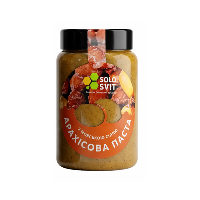 SoloSvit Арахисовое масло без сахара 400 г (с Морской Солью) 317006 Proteininlviv