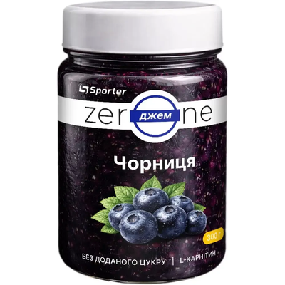 Sporter Джем Zero One 300 g (Черника) 192068 Proteininlviv