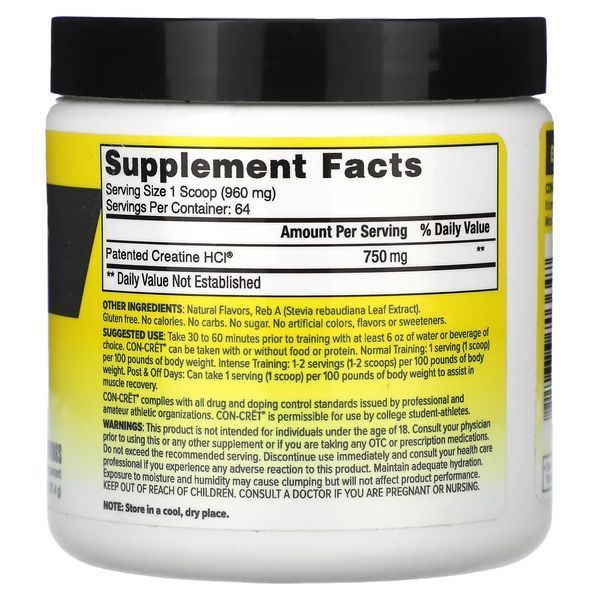 Креатин ProMera Sports CON-CRET Creatine HCL 61,4 g