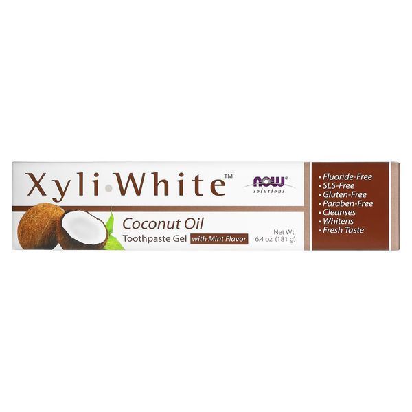 Зубная паста NOW Foods Solutions XyliWhite Toothpaste Gel Coconut Oil 181 g 148499 Proteininlviv