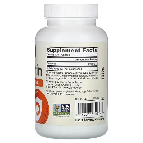 Jarrow Formulas Quercetin 500 mg 100 VCaps 131021 Proteininlviv